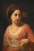 Johann Koler A Roman Woman painting